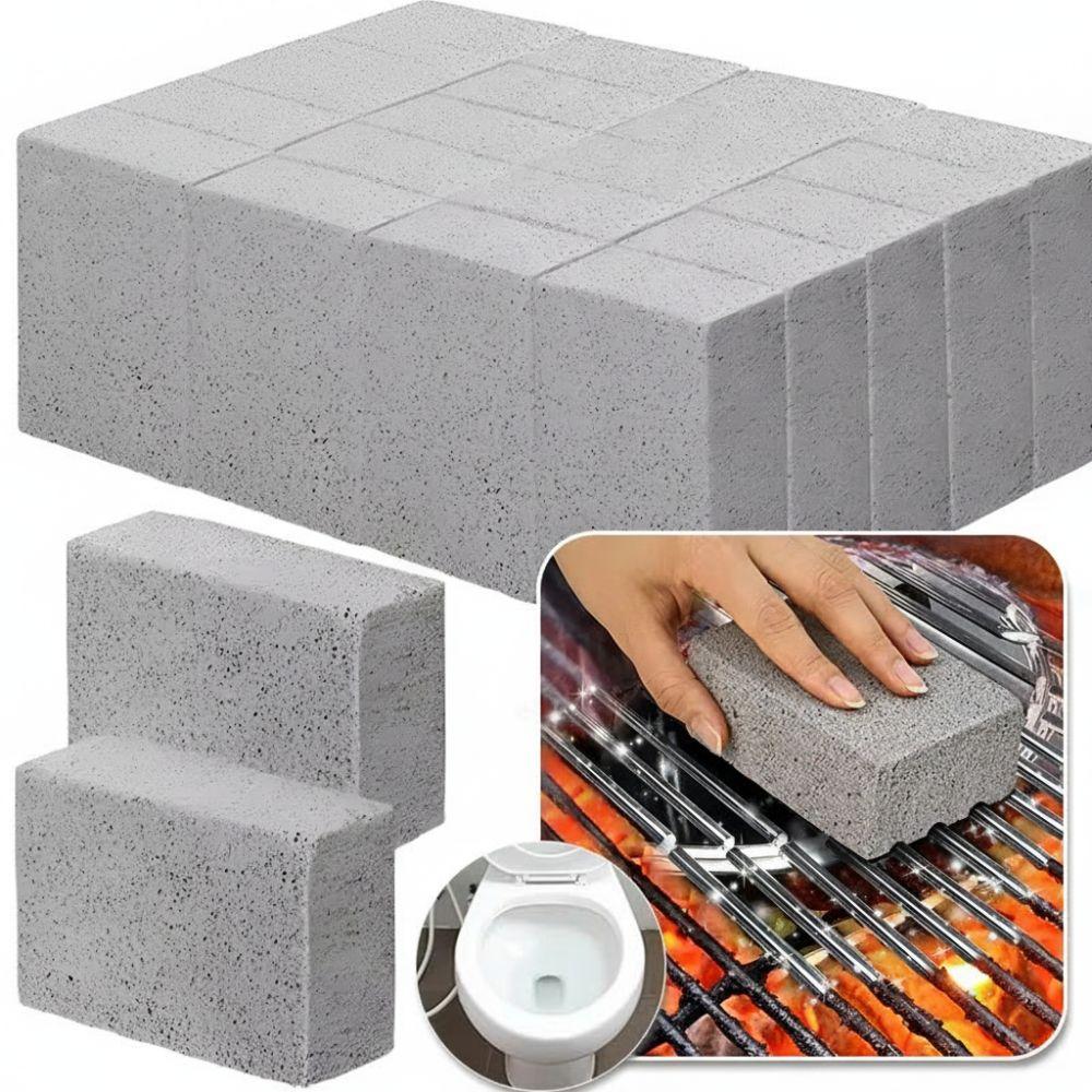 Grey BBQ Grill Cleaning Brush Brick Block Cuttable Grill Cleaning Brick New Pumice Cleaning Stone