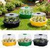 Caja de Plantación con Rejillas Ajustables para Control de Temperatura y Humedad Bandeja de Arranque de Plantas con Retención de Humedad Aislante Transparente Apilable