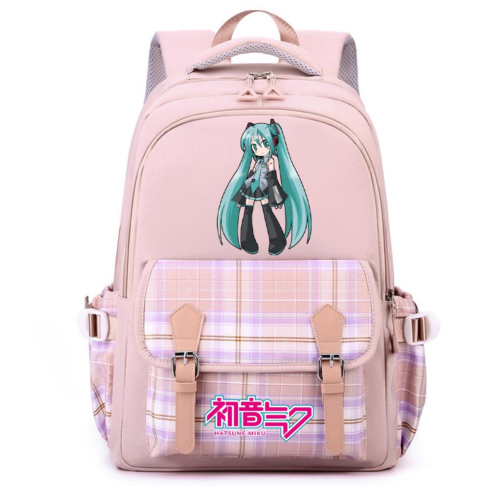 Anime Hatsune Miku Printed Large Capacity Backpack for Teenger Student Girl Boy Schoolbag Bookbag Women Waterproof Travel Bag Bookbag Mochila Gift