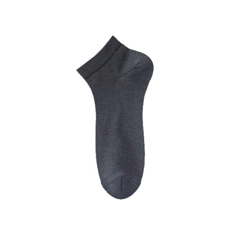 Mulberry Silk Men's Short Socks, Summer Thin, Cool, Antibacterial, Sweat-absorbing, Non-dropping Heel, Deodorizing Mesh Boneless Mid-calf Socks
