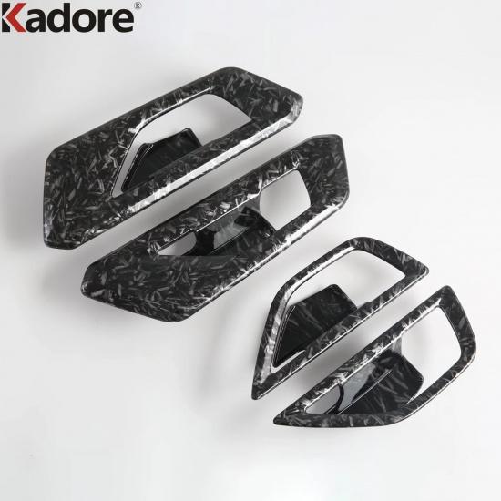 Car ide Inner Door Handle Bowl Cover Trim For Subaru Forester 2025 2026 Carbon Fiber Inteiror Mouldings Accessories