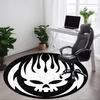 1pc Skull Flame Chair Carpet for Office Non Slip, Lightweight, Machine Washable Rug for Office Holiday Decor