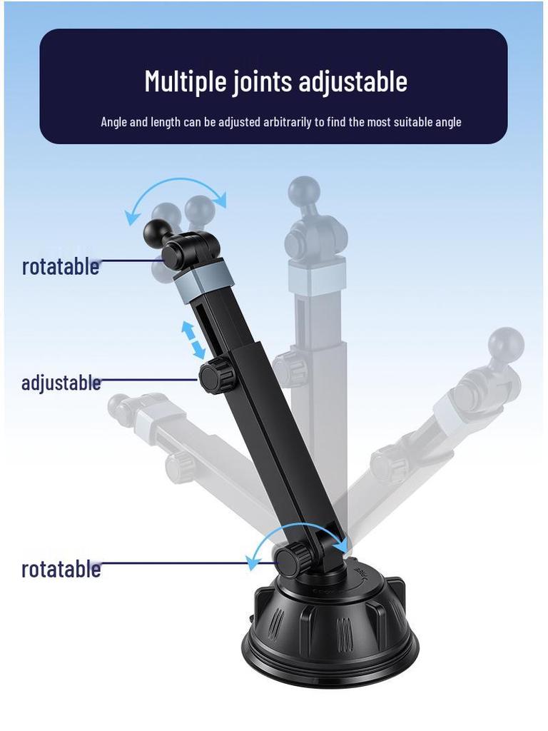 Universal Telescopic Magnetic Phone Holder for Car Dashboard & Trucks