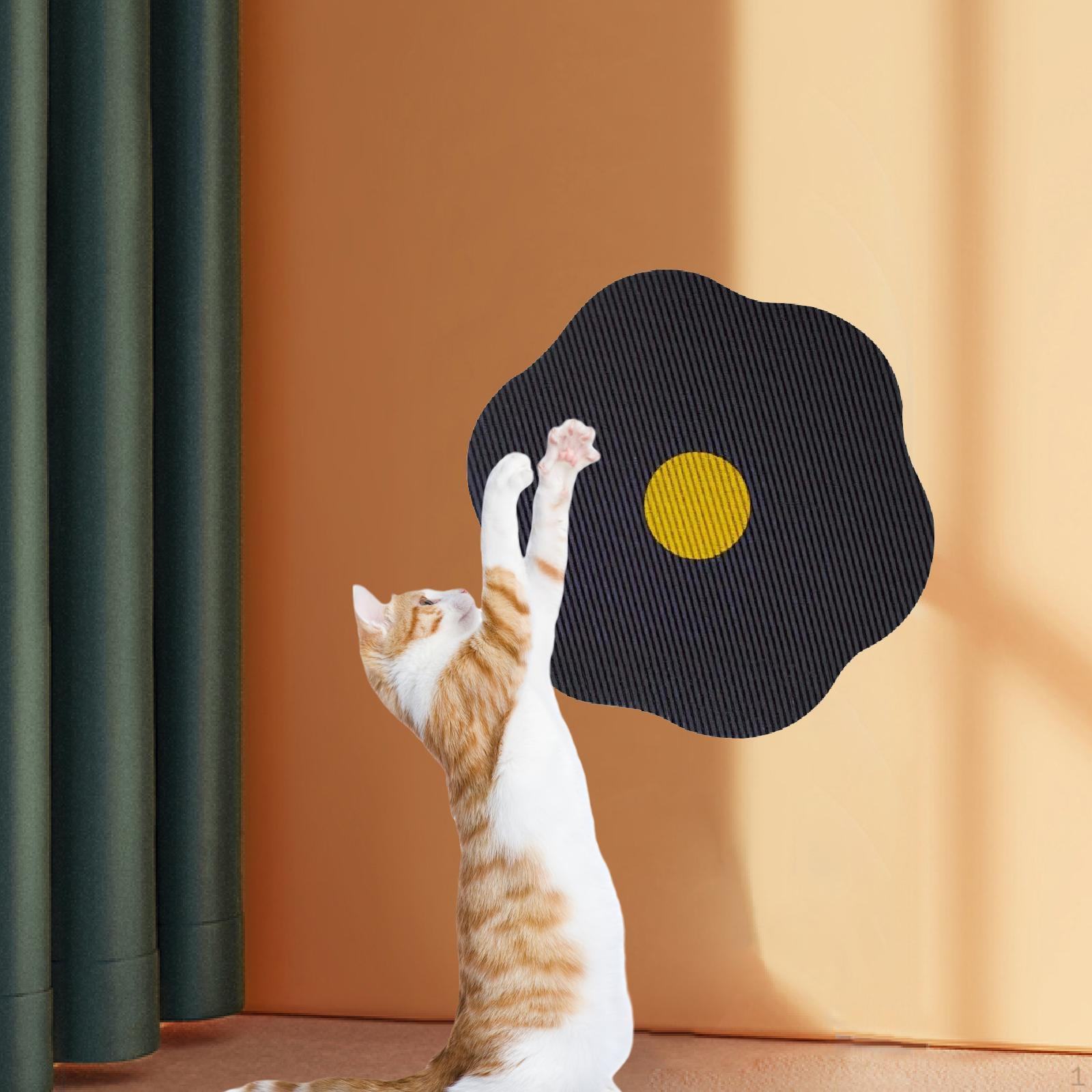 

Доска для кошачьих царапин Игрушка Диван Диван Стена Пол Двери Мебель Защитник Цветок чёрный