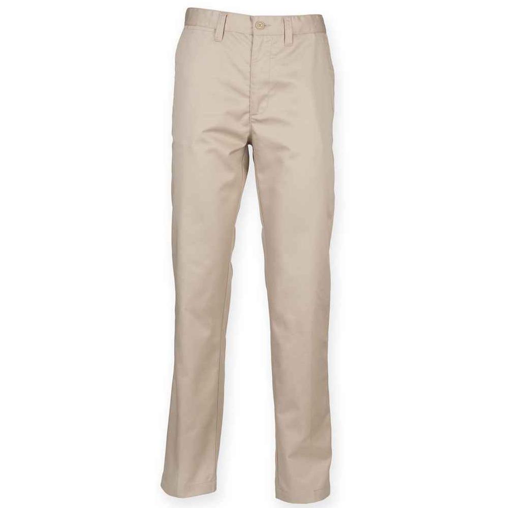 Henbury Mens 65/35 Polycotton Chinos