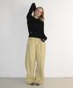 RONRON Soft Mini Label Long Sleeve Black