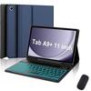 Samsung Tablet A9 Plus 11 Protective Leather Keyboard Case with Backlit Bluetooth and Pen Slot A11+