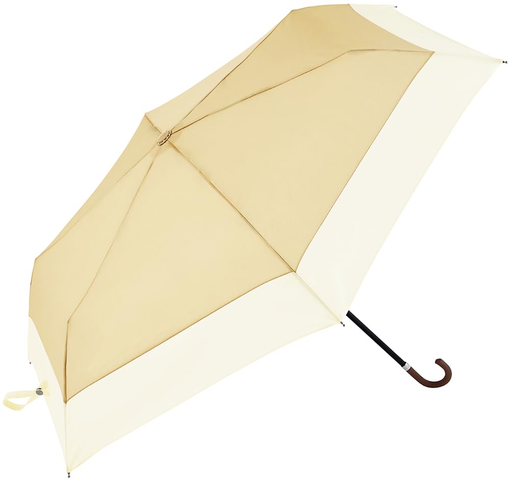 Because Folding Sun and Rain UV Umbrella, Umbrella, Women's, Protection, Two-Tone, Mini, Beige, B-013009
