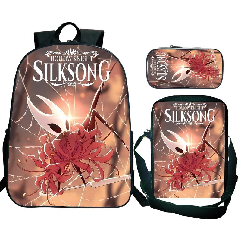 Hollow Knight 2 Silksong Backpack Teenagers Hornet Fridge Magnet Rucksack Shoulder Bag Pencil Case School Backpacks