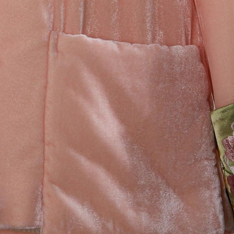 Jacket Thickened Retro Style Buckle Improved Tang Suit Standing Jacket Winter