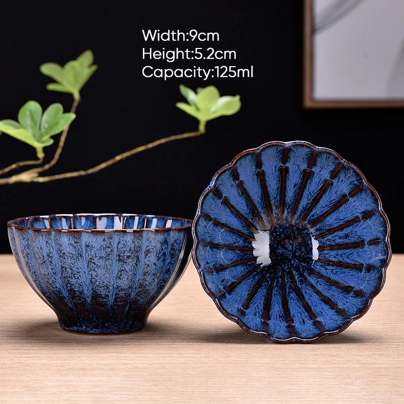 

1 шт. Китайская керамическая чашка для трансформации печи для чая, кофейные чашки, кружки для эспрессо, фарфоровая чаша для чая, керамическая чашка для кунг-фу 1pcs