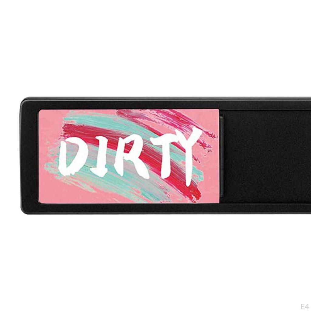 Double Sided Dishwasher Clean Dirty Sign Indicator Cute for Kitchen Fridge