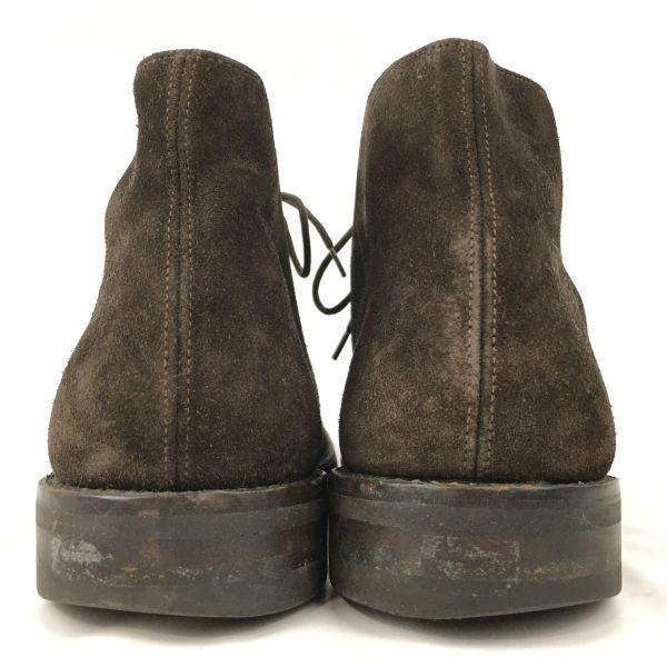 70s-80s? England Made Vintage Loake Chukka Boots Size 7.5/26.0 Dark Brown Suede Men’s(USED)