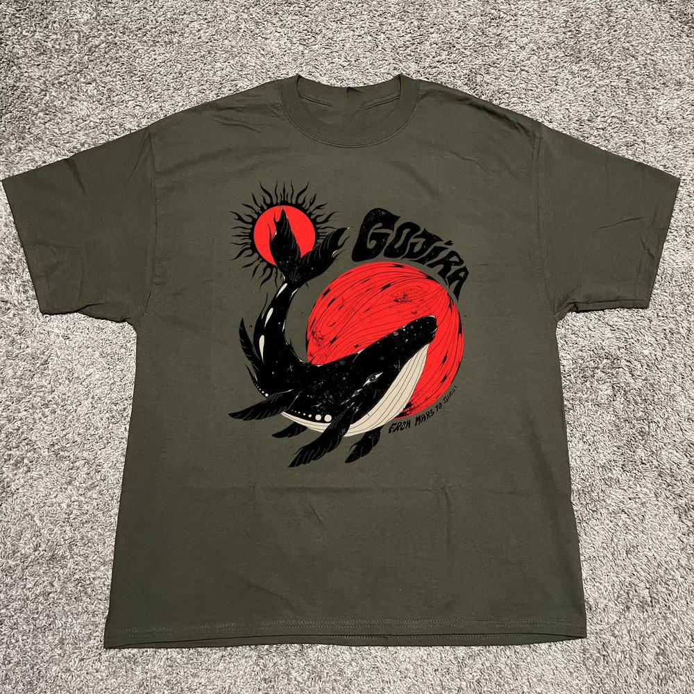 Коллекция Gojira Band Футболка с коротким рукавом Подарок для фаната Зеленая Все размеры Унисекс XL