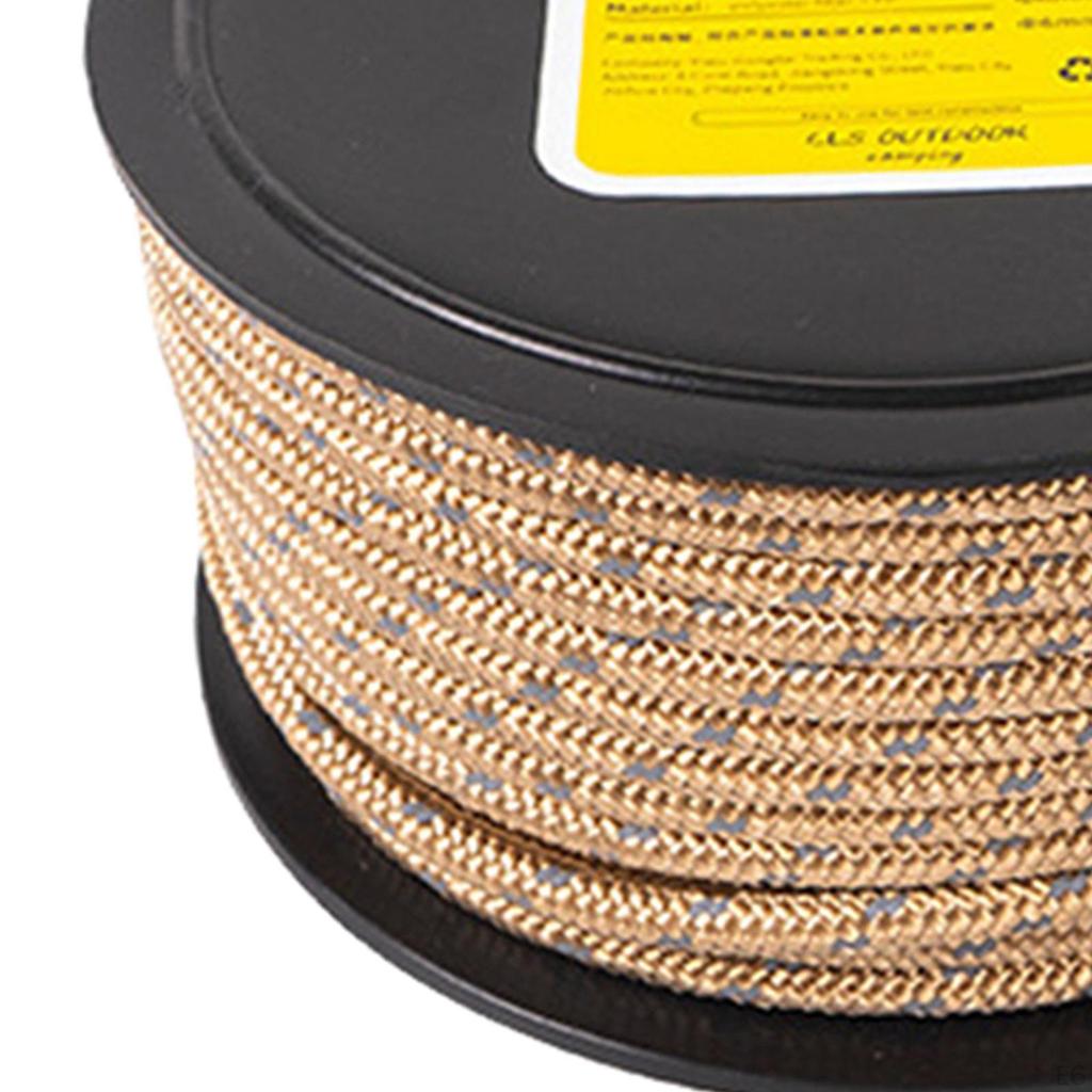 Camping Rope Guylines Multifunction Solid Braid Clothesline Thicked Guy Lines Tent for Climbing