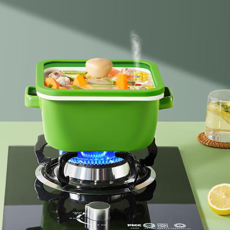 COOKER KING Japanese-Style Enamel Square Stockpot