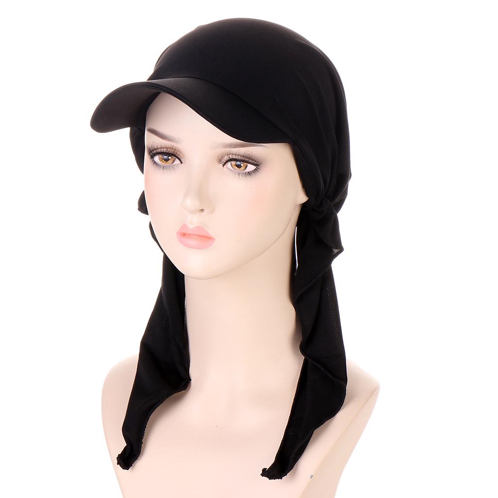 Curved Multicolor Muslim Hijab Baseball Cap