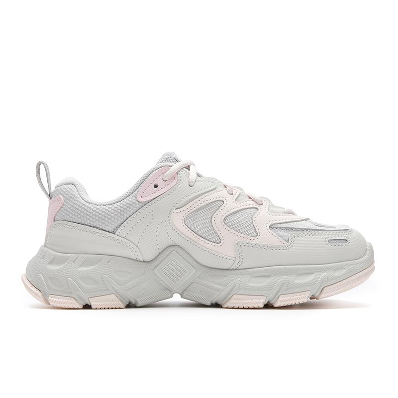 FILA Ravagement 3 Fashion Personality Classic Retro Casual Sports Shoes Women Sneakers Gray Pink F12W542143F-WA