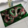Vibrant Dragon Design Area Rug -Crystal Velvet, Non-Slip Rubber Backing, Perfect for Home, Restaurant, Coffee Shop