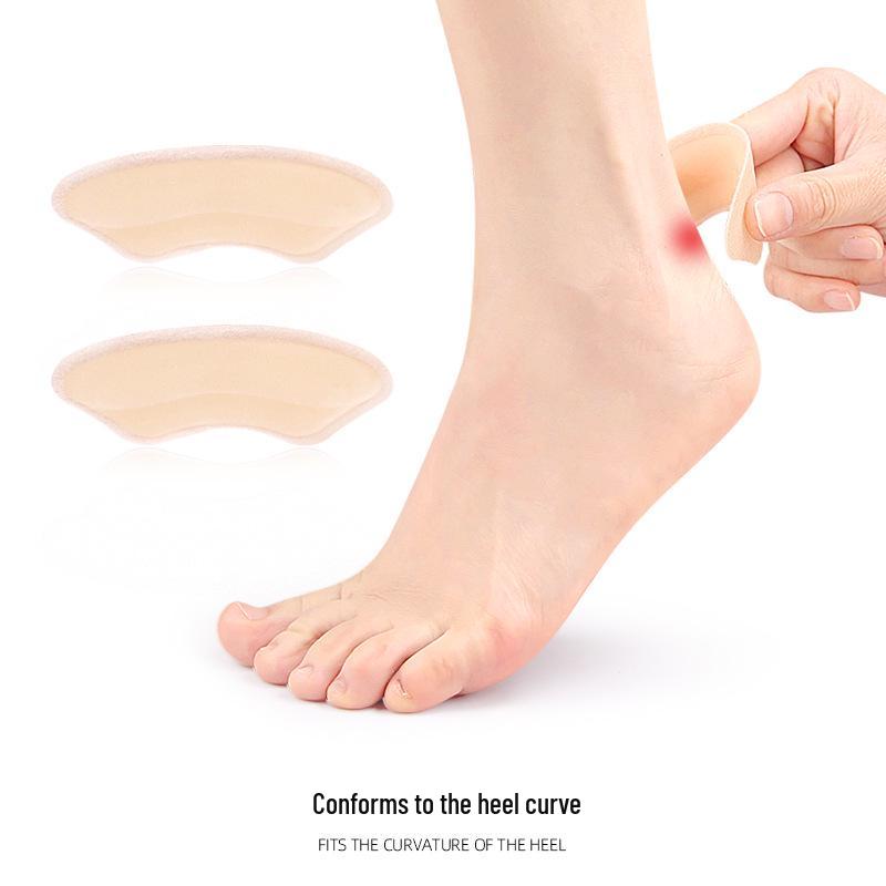 Soft, Self-Adhesive Heel Stickers: Anti-Slip, Anti-Rub, Cuttable, Skin-Like Insoles for High Heels, Adjustable Size