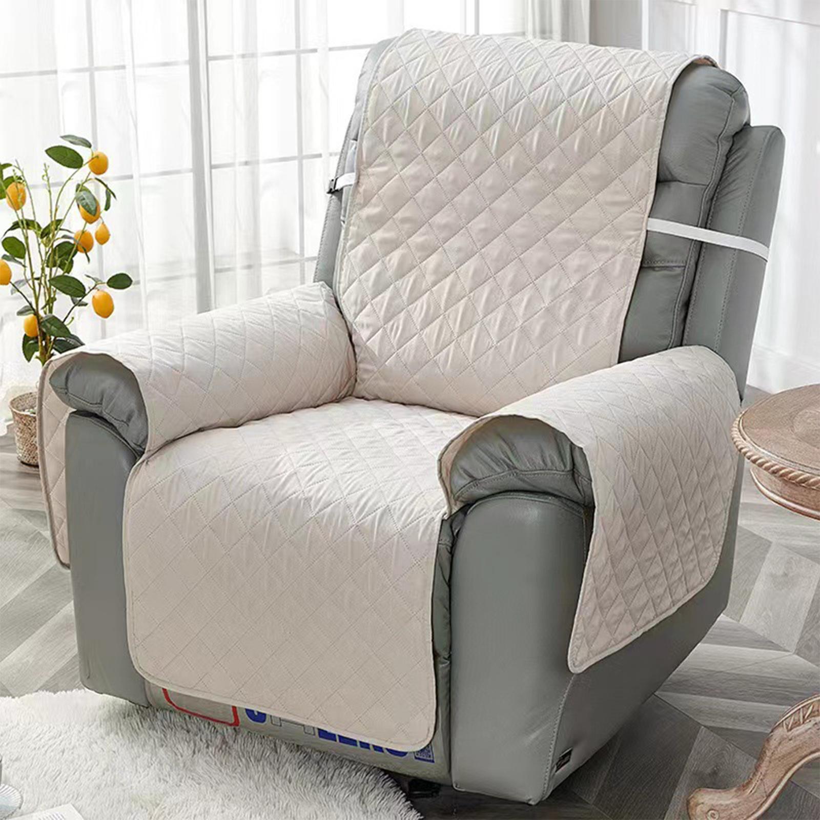 

Чехол на одноместный стеганый диван-реклайнер для детей, противоскользящий, для откидного кресла для отдыха, съемный, однотонный, коврик для реклайнеров One Size