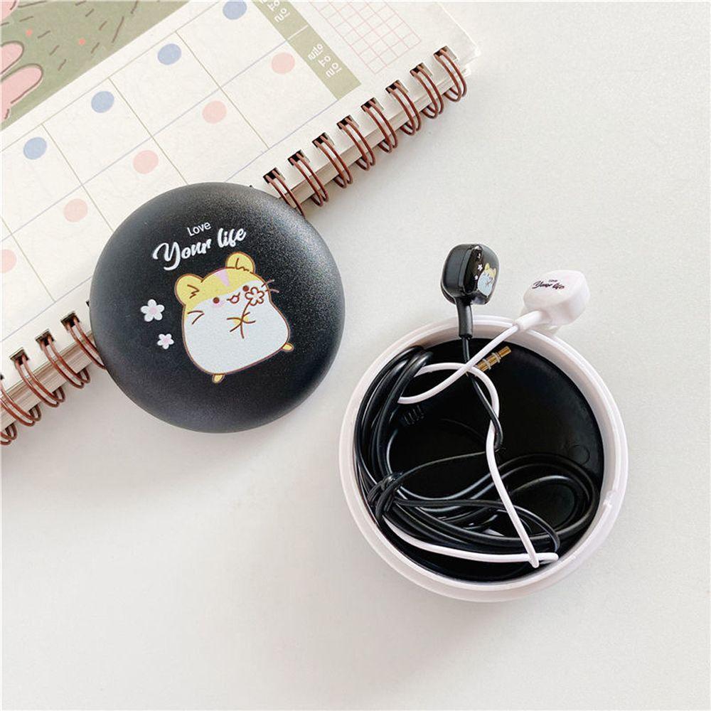 Carrying Bag Bass Handfree Ear Phones Cartoon Cat Paw Headset Wired Earbuds On-ear Headphones