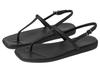 Crocs Miami Zehentrenner, Schwarz, 24cm