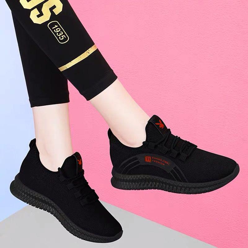 

Спортивная обувь на плоской подошве женская осенняя новая на шнуровке корейская версия универсальная весенняя студенческая повседневная обувь для бега 34