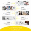 Customization Back Support Massager Device Electrical Massage Belt Heating Light Therapy for Waist Slimming Muscle Training