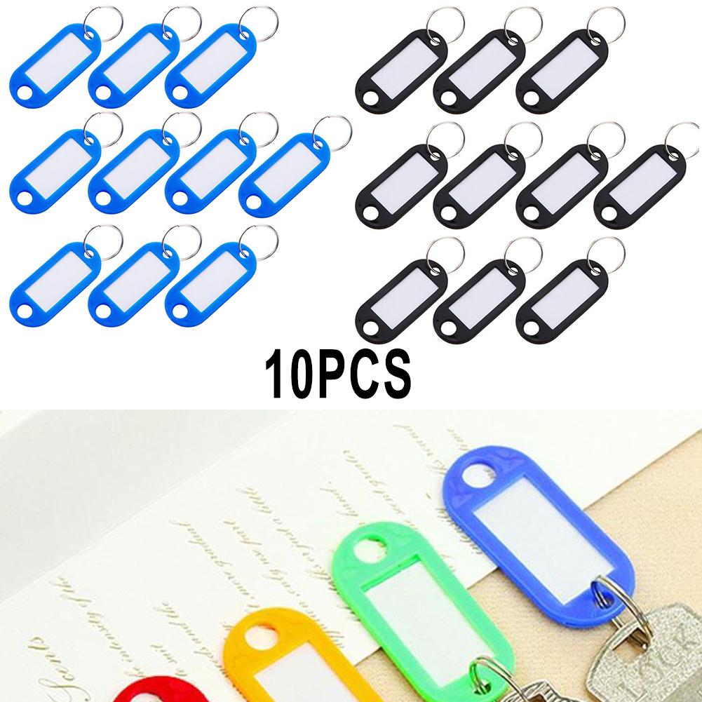 10X Label Keychain Keychain 10pcs 50.0mm X 22.0mm Blue