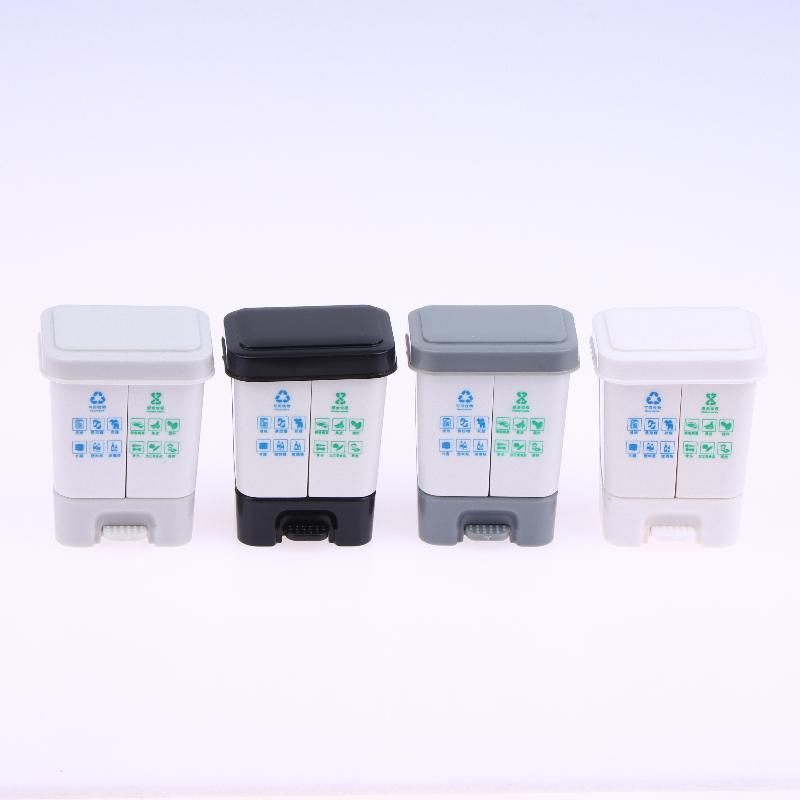 Doll House Mini Kitchenware Model Mini Classified Trash Can Shooting Scene Props
