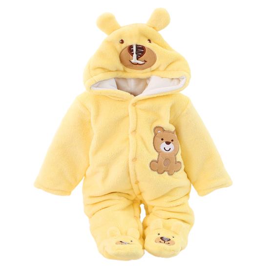 Dětská kombinéza Cartoon Design Keep Warm Roztomilá holčička chlapecké celkové zimní kombinéza pro miminko