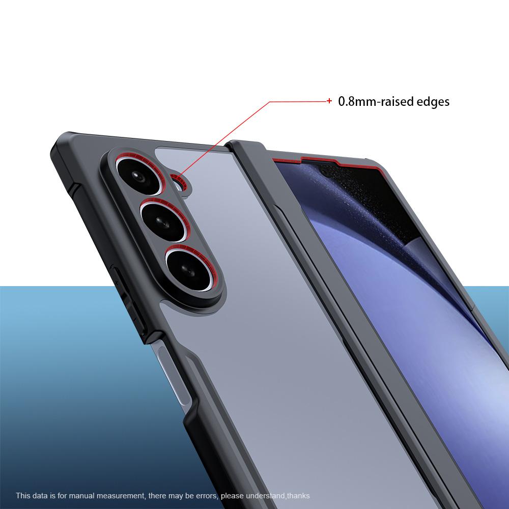 XUNDD For Samsung Galaxy Z Fold6 5G Case TPU+Acrylic Precise Cutouts Phone Cover with Screen Film/Protective Bar