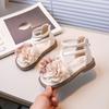 Girls' Sandals Summer New Children Sandals Soft Bottom Girl Princess Shoes Flower Girls Roman Shoe Fashion Girls Shoe skids shoe