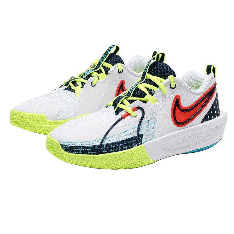 Nike GT Cut 3 SE GS White Obsidian Picante Red Kids Sneakers Volt HJ3903-100