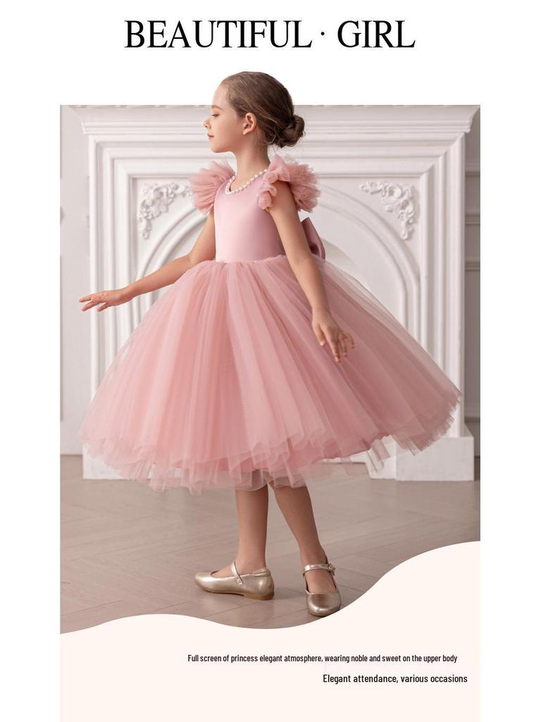 Girls' Birthday & Festival Dress: Princess Design for Weddings, Flower Girls, Piano Performances & Parties