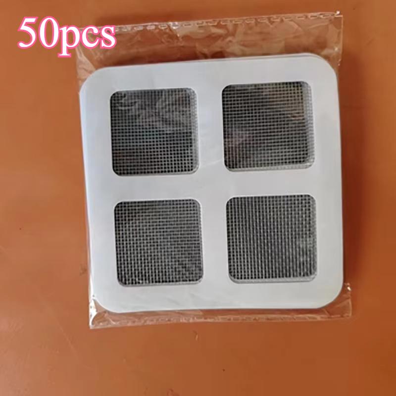 18pcs Bathroom Hair Filter Hair Screen Toilet Sewer Filter Kitchen Anti-Clogging Anti-Insect Self-Adhesive Floor Drain Sticker.