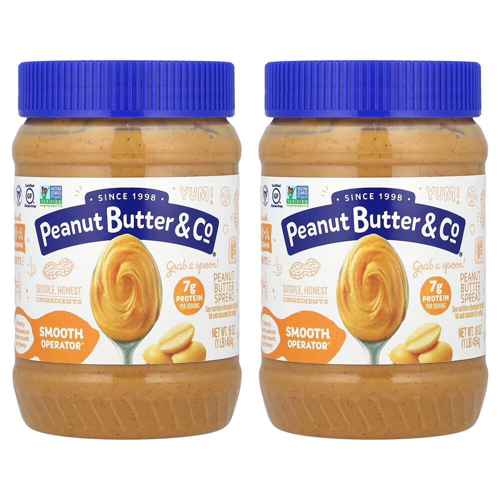 Peanut Butter & Co. Smooth Operator Peanut Butter Spread, 16 oz (454 g), 2-Pack 454g - 2 ea