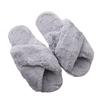 Weiche und bequeme Damen-Fell-Sandalen Offene Zehenpartie Pelz-Schieber Hellrosa