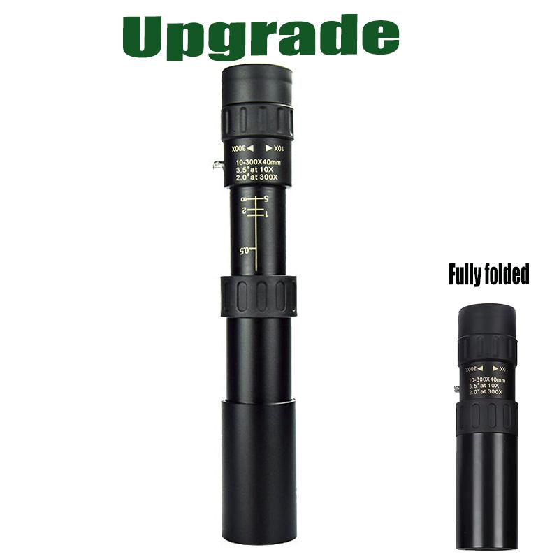 10-300x40 Zoom Telescope HD Portable Strong Binoculars Long Range Professional Monocular Low Night Vision For Hunting