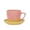 Shangqi Ofengebranntes Gradient Keramik Kaffeebecher & Untertasse Set
