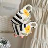 300ml Niedliche Handgekniffene Keramiktassen Kreative Blume Erdbeere Zitrone Geschenk Büro Zuhause Frühstück Hafermilch Espresso Kaffeetassen