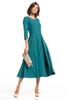 Maxi dress with hidden zipper T327 navy blue XS