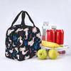 Kawaii Lunch Bag Axolotls Insulated Lunch Box for Women Men Reusable Portable Lunch Bento Tote for School Work Picnic Hiking