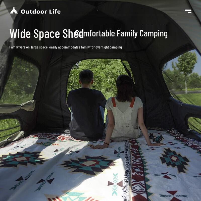 Wolf Walker Automatic Camping Tent with Extended Canopy