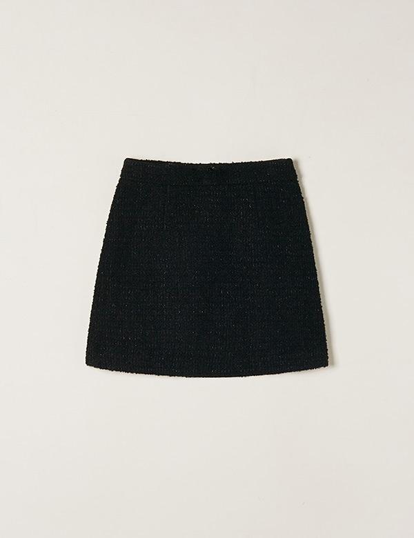 Roem Contrast Tweed Mini Skirt (Set) Rmwhf11S52