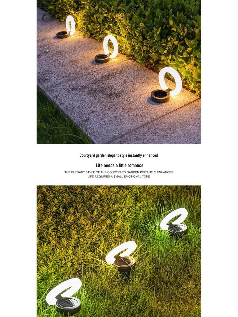 Waterproof Solar Folding Ground Lights for Courtyard, Staircase, and Garden