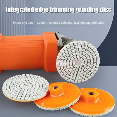 80/100 Mm Ceramic Tile Trimming Polishing Disc Angle Grinder Dry Polishing Marble Quartz Stone Chamfering Grinding Edge