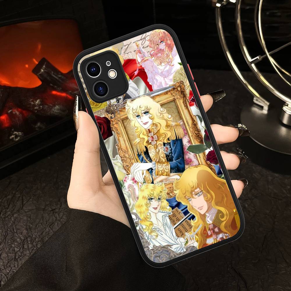 Classic Anime The Rose Of Versailles Matte Transparent Phone Cover For IPhone Case 16 15 14 13 12 11 Pro Max X XS Max Plus