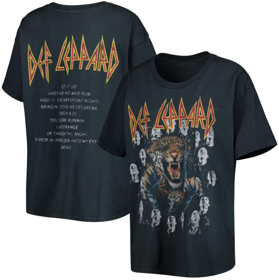 Double Sided Def Leppard Graphic T-Shirt Cotton Adult S-5XL GS547 Unisex T-Shirt S